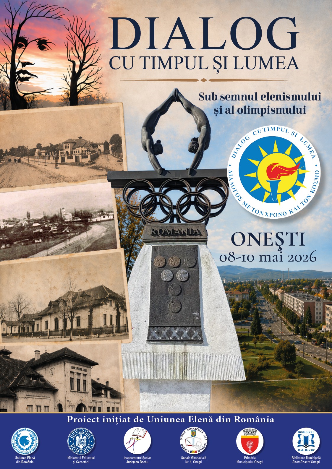 Afișul etapei naționale a Concursului „Dialog cu timpul și lumea”