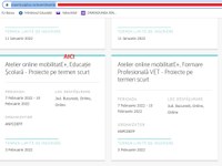 Atelier online mobilitatE+, Educație Școlară - Proiecte pe termen scurt